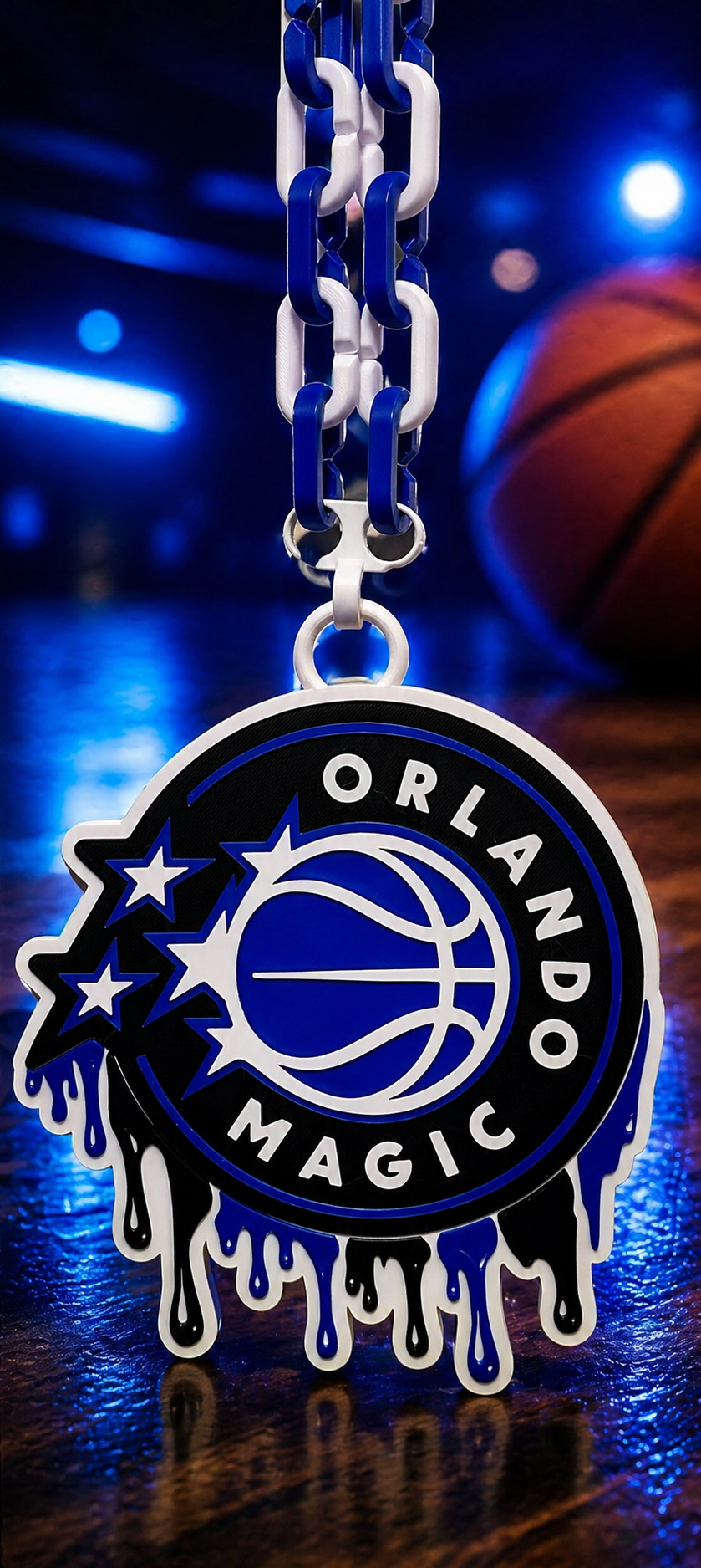 Drip Chain Necklace | 3D Printed NBA Chain | Oversized Hip Hop Style Pendant | NBA Fan Gift | Game Day Chain