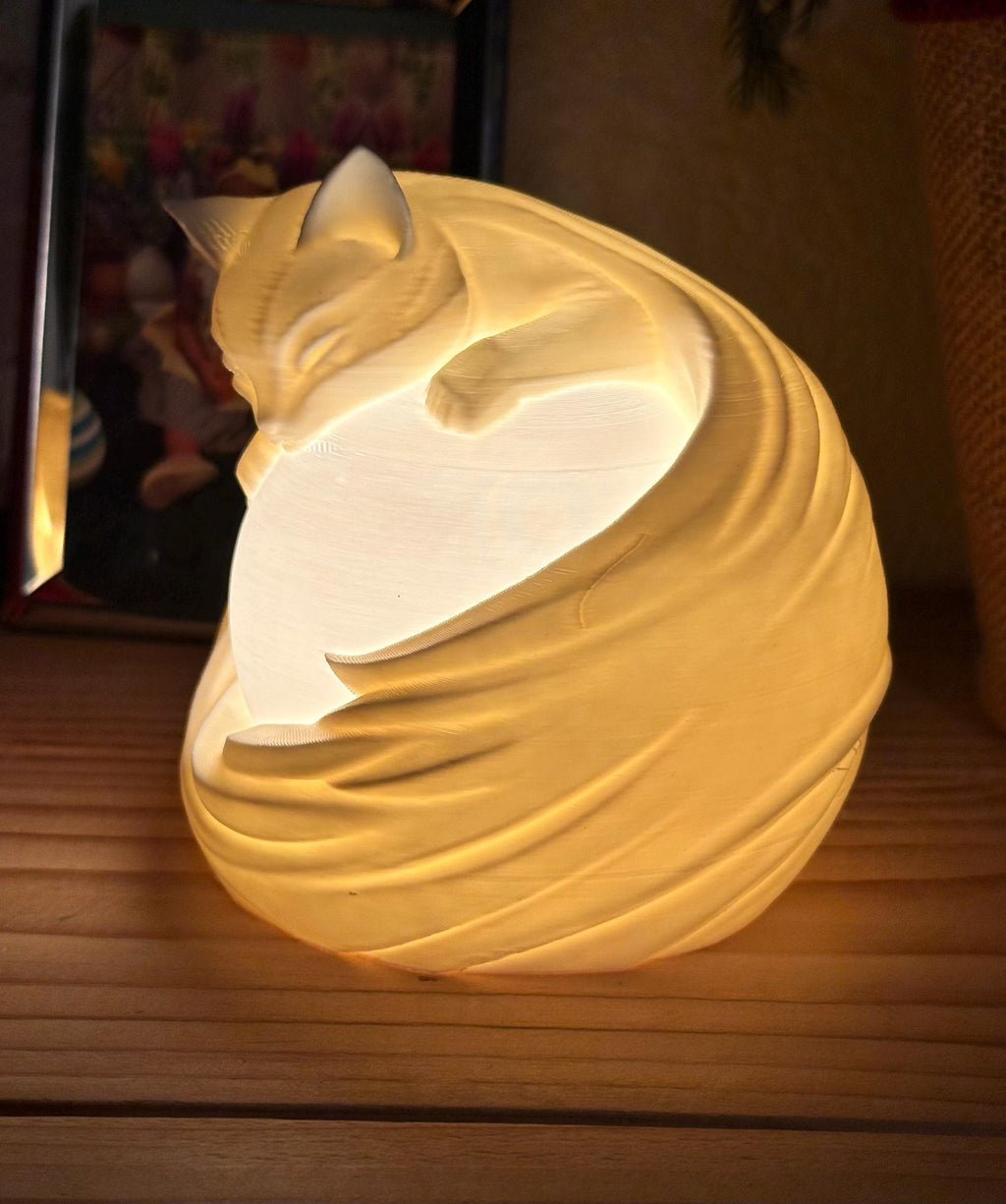 3D Printed Orb Lamp – Ambient LED Night Light, Fantasy Decor
