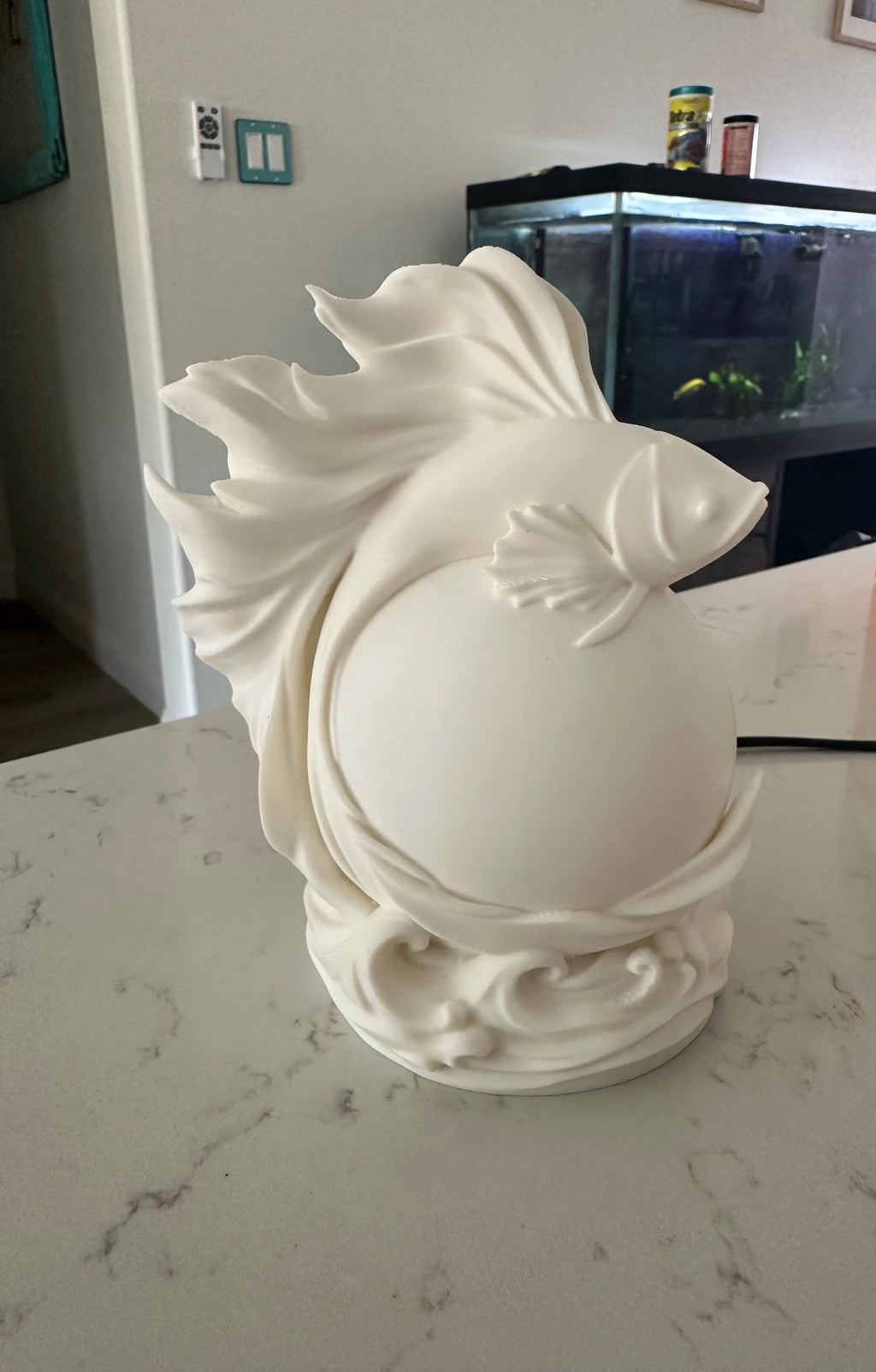 3D Printed Orb Lamp – Ambient LED Night Light, Fantasy Decor