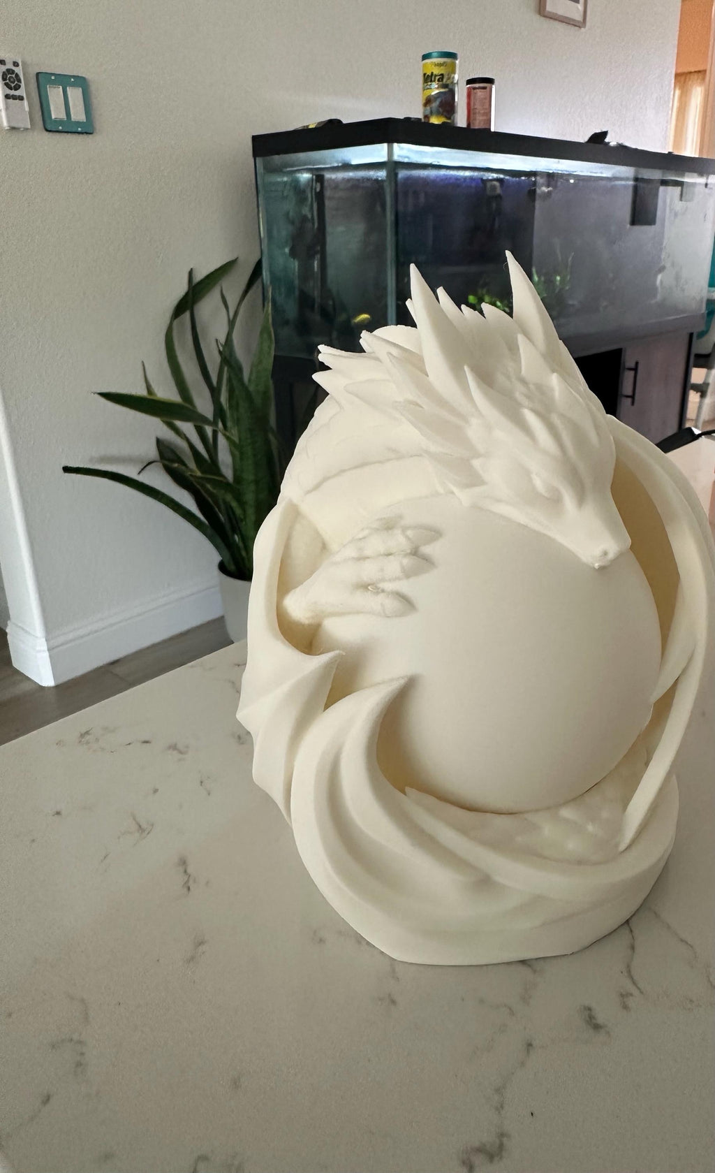 3D Printed Orb Lamp – Ambient LED Night Light, Fantasy Decor