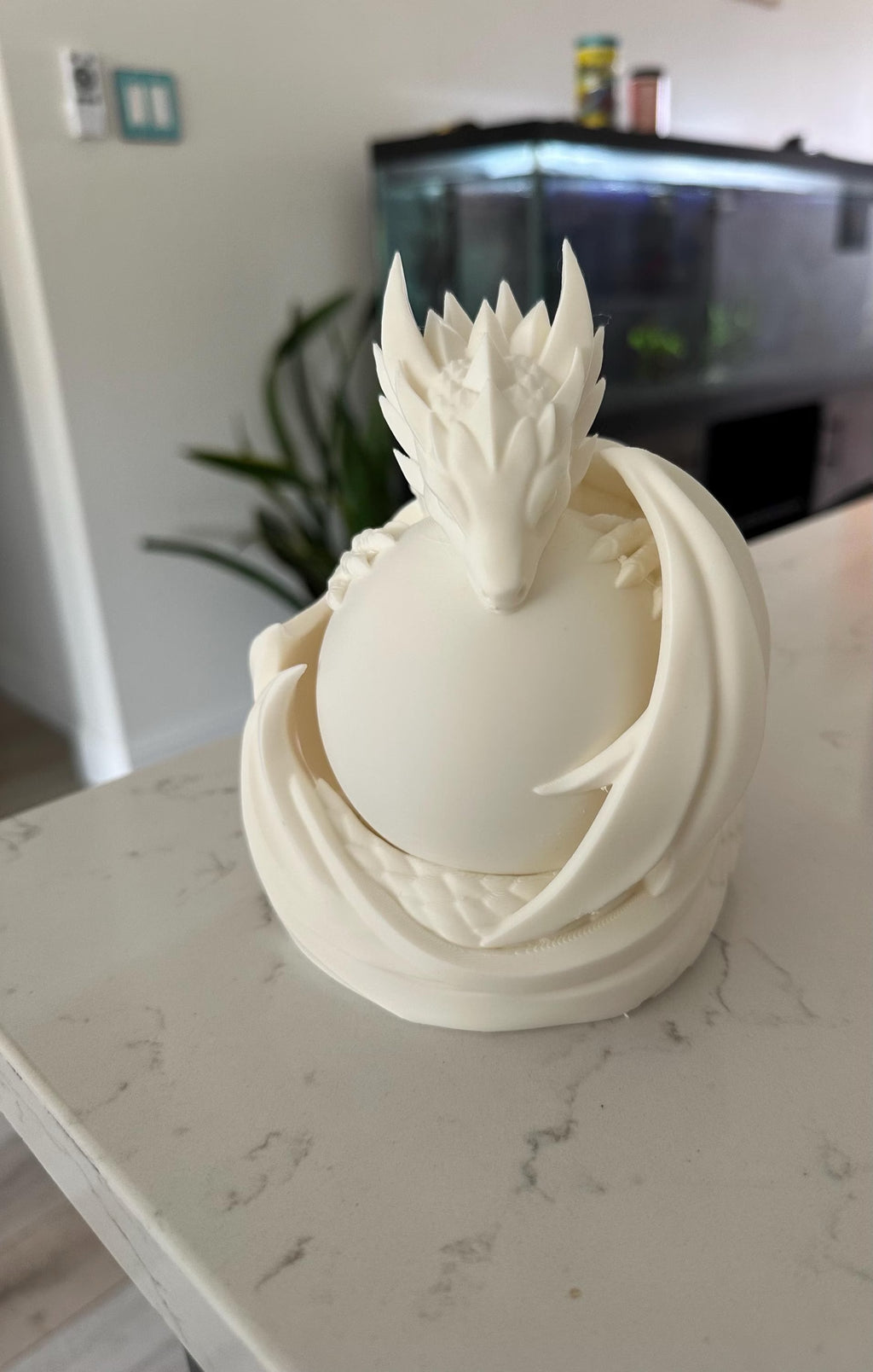 3D Printed Orb Lamp – Ambient LED Night Light, Fantasy Decor
