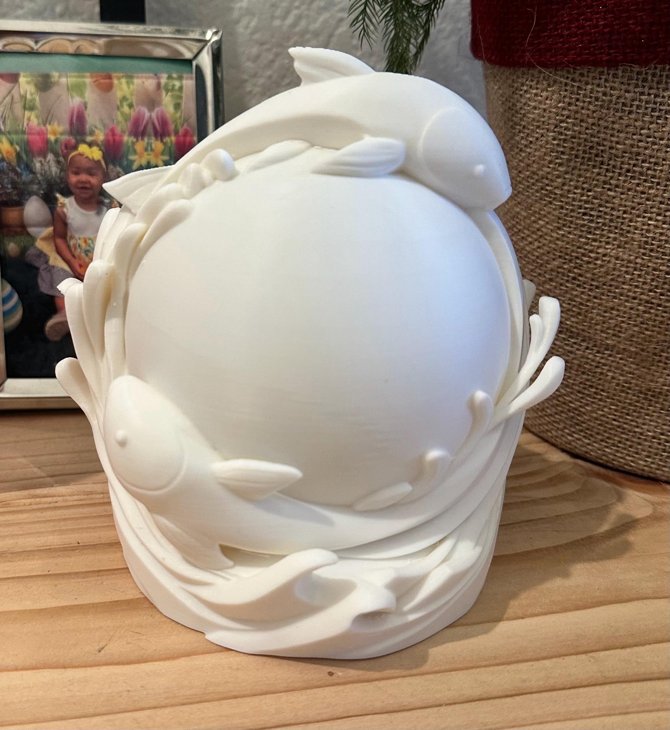 3D Printed Orb Lamp – Ambient LED Night Light, Fantasy Decor