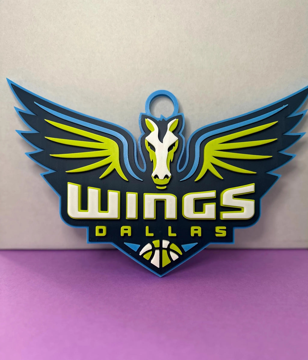 Oversized Dallas Winged Horse Fan Chain | 3D Printed Game Day Hype