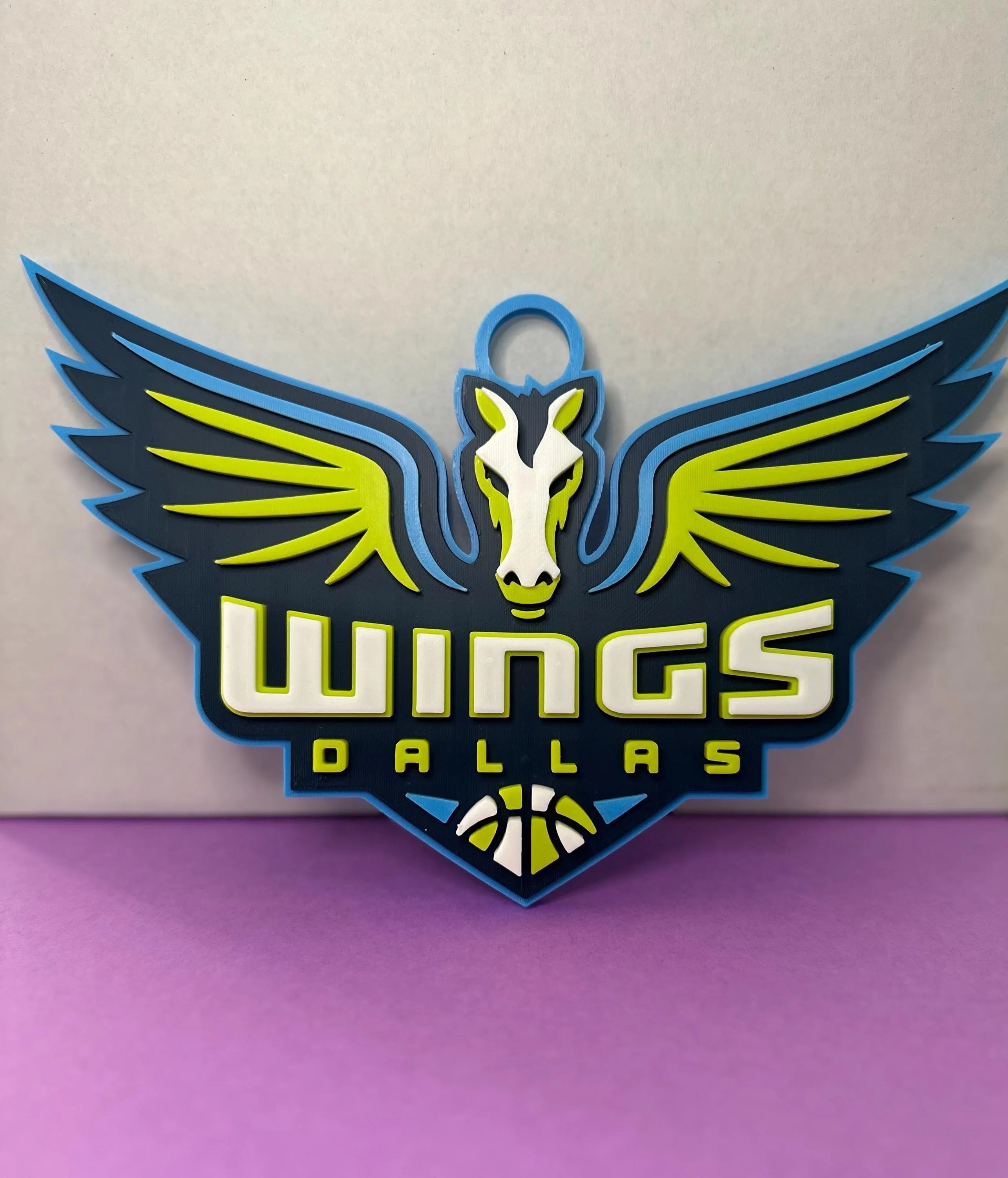 Oversized Dallas Winged Horse Fan Chain | 3D Printed Game Day Hype