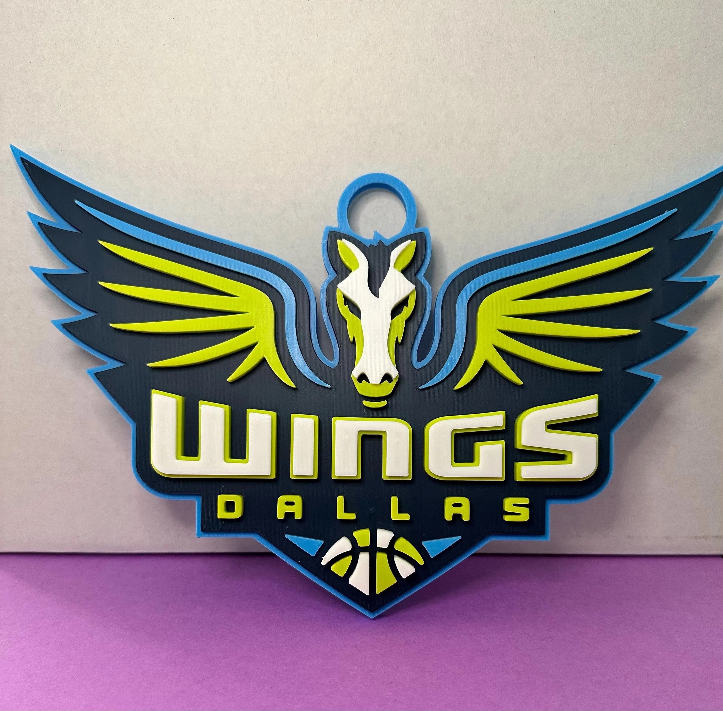 Oversized Dallas Winged Horse Fan Chain | 3D Printed Game Day Hype