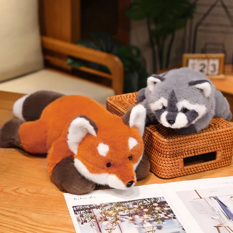 Panda Plush Comfort Soft Animal Plush Raccoon Fox Bear Floor Cushion Birthday Gifts Soft Pillow Toys for Girls Gift Room Decor